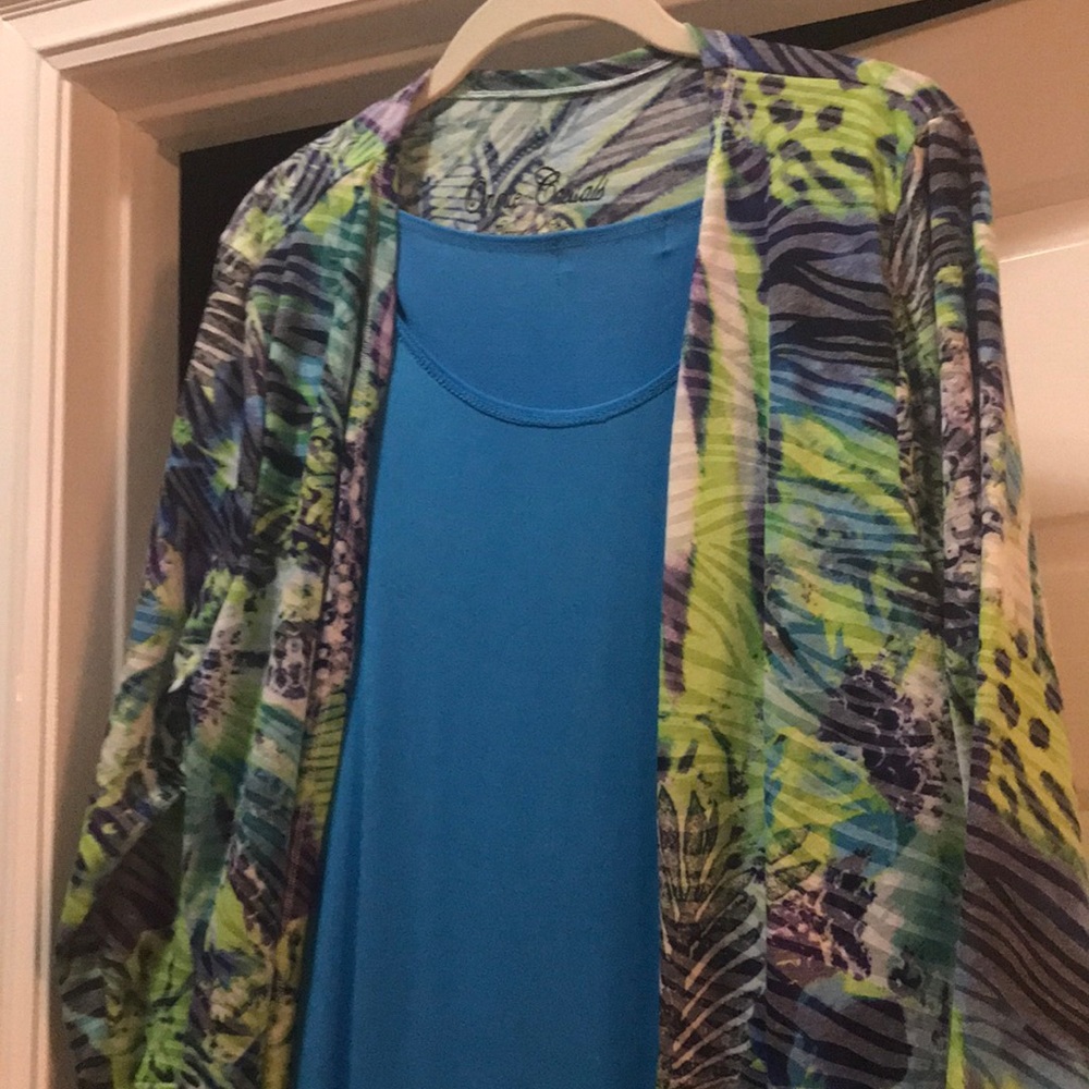 Turquoise tank size large